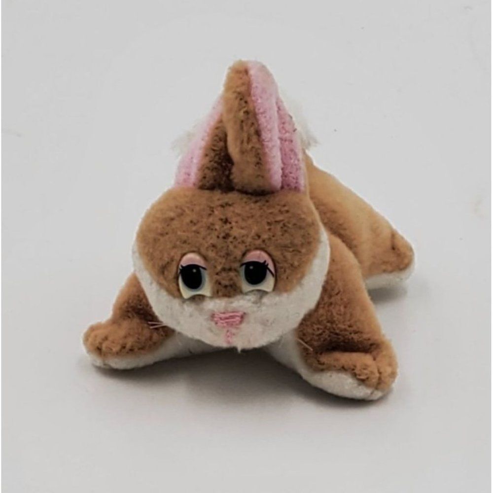 Vintage Pound Puppies Mini Rabbit Plush Light Brown 2.5"